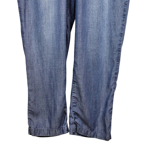 Sundance Catalog Cloth & Stone Vida Jumpsuit Size S Tencel Chambray Button Front - Picture 8 of 13